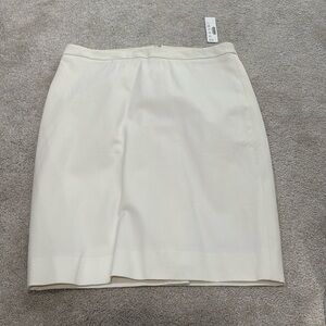 NWT J. Crew Off White Pencil Skirt